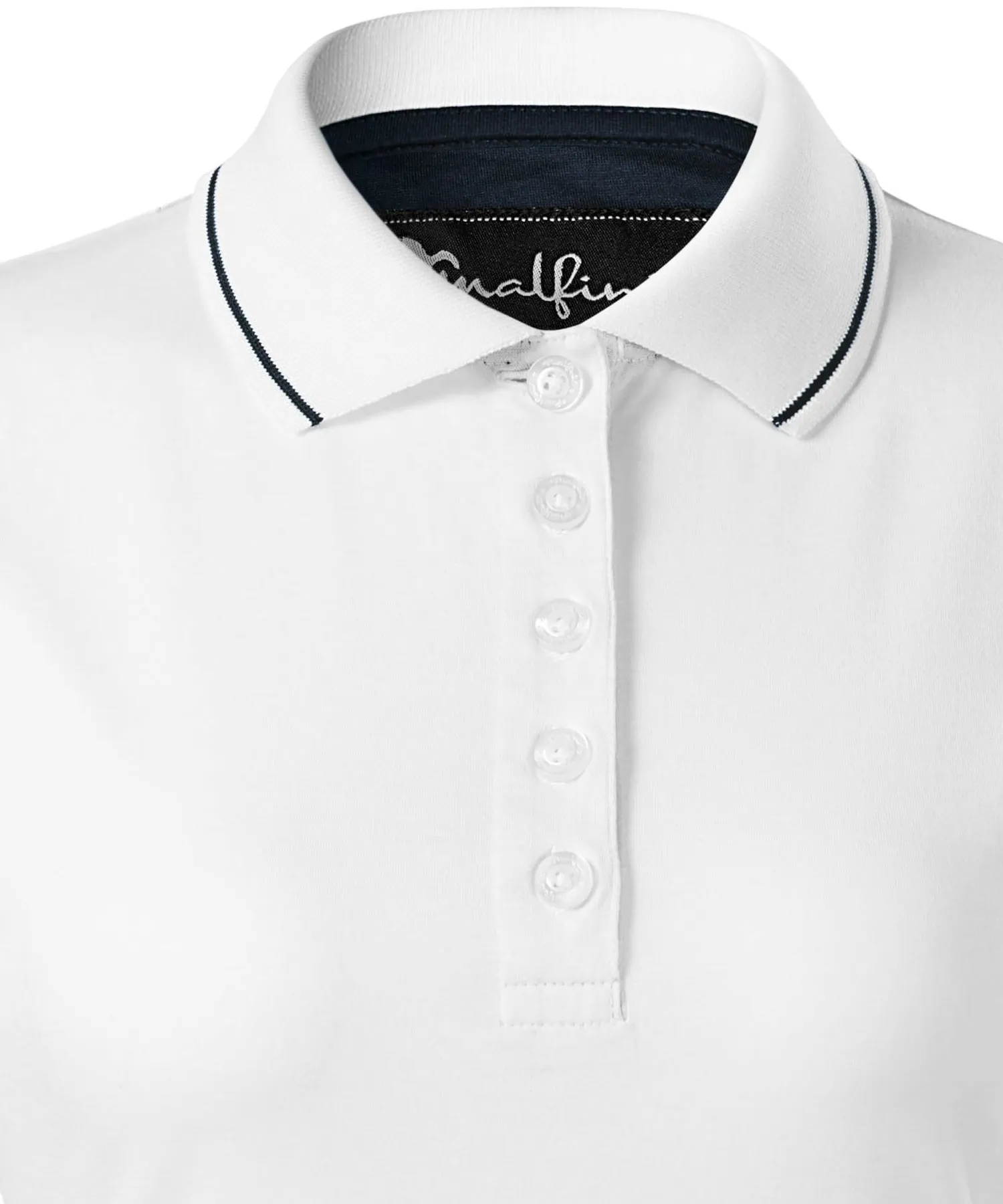 Ženska elegantna mercerizirana polo majica - Zakopčavanje s 5 gumba