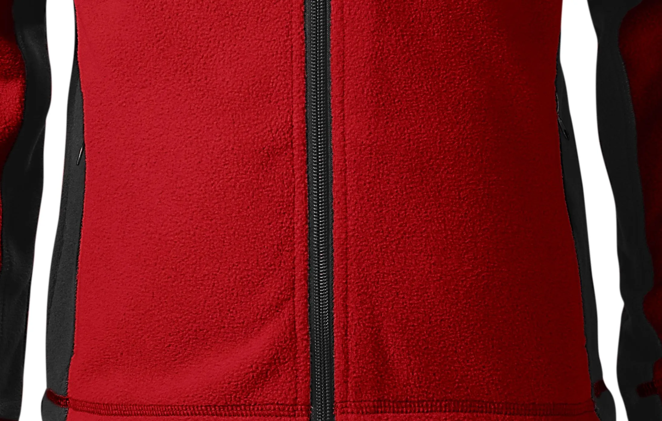 Dječja jakna od kontrasta od flisa - Praktični džepovi s patentnim zatvaračem