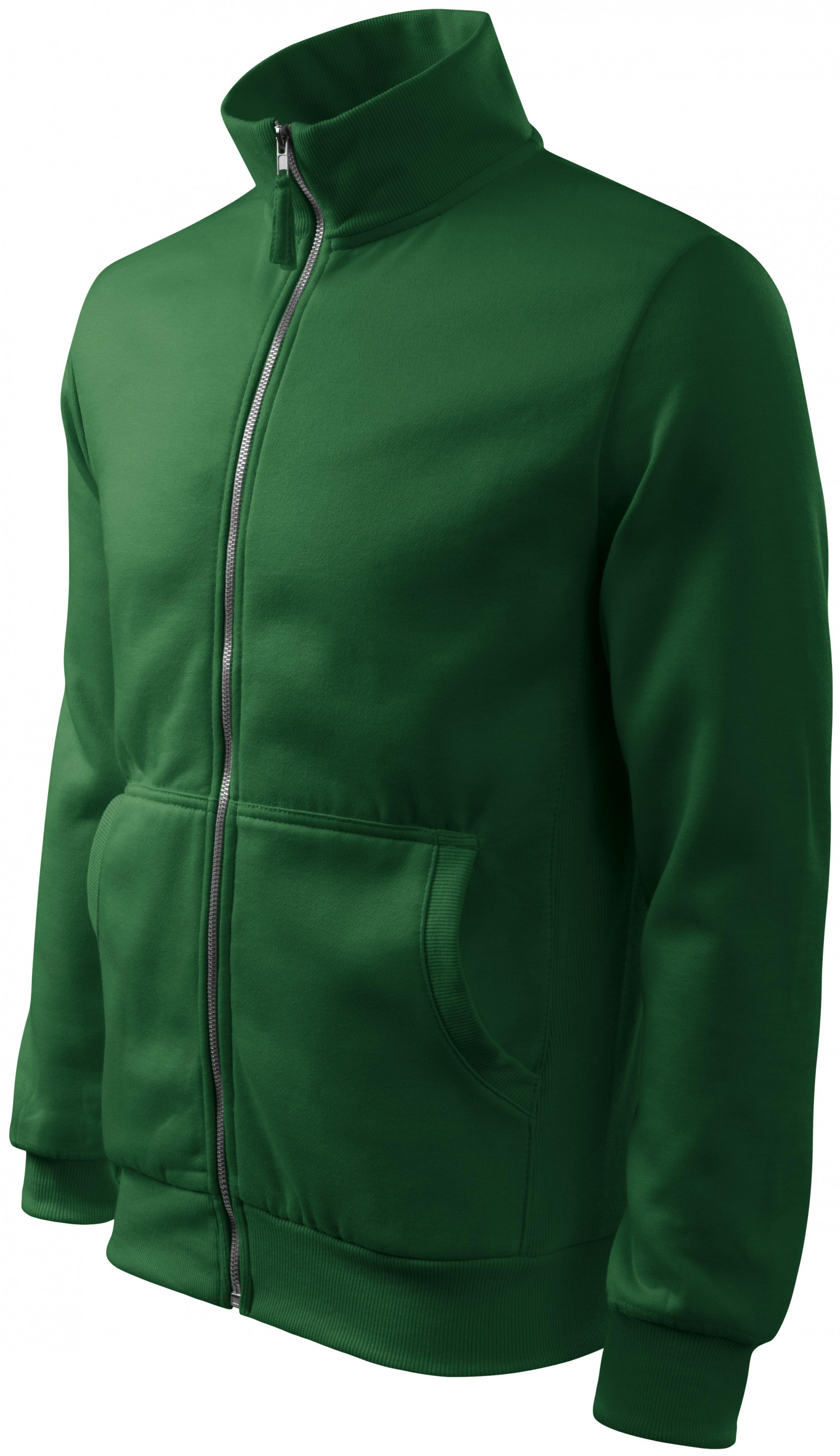 Jednostavna muška trenirka bez kapuljače, tamnozelene boje, 2XL