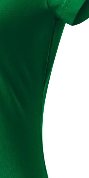 Ženska majica slim fit s V izrezom - Kroj s bočnim šavovima