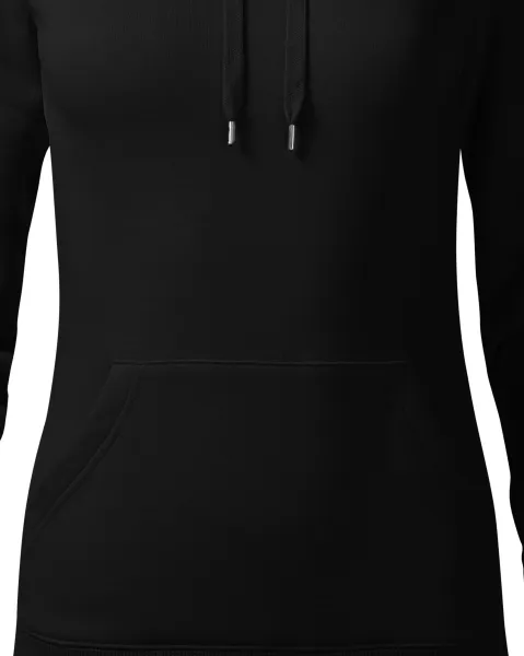 Ženska trenirka s kapuljačom bez patentnog zatvarača - Suženi kroj s bočnim šavovima