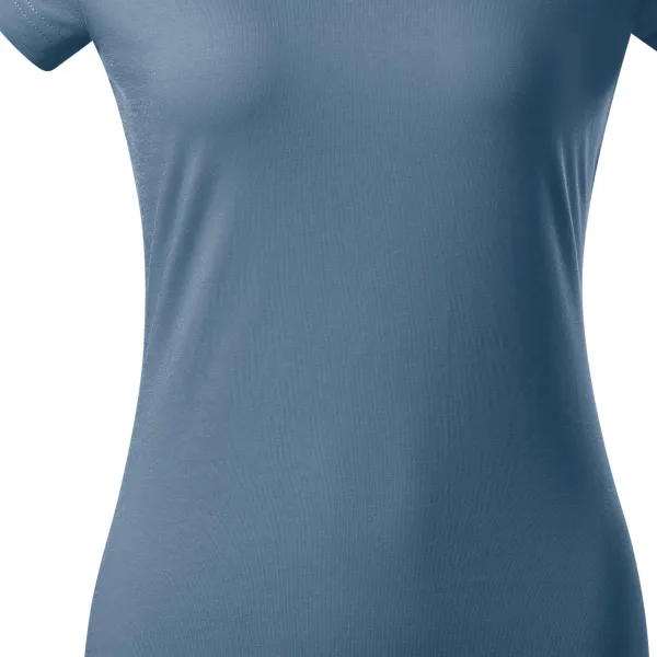 Ženska majica slim fit s V izrezom - Nježno suženi kroj