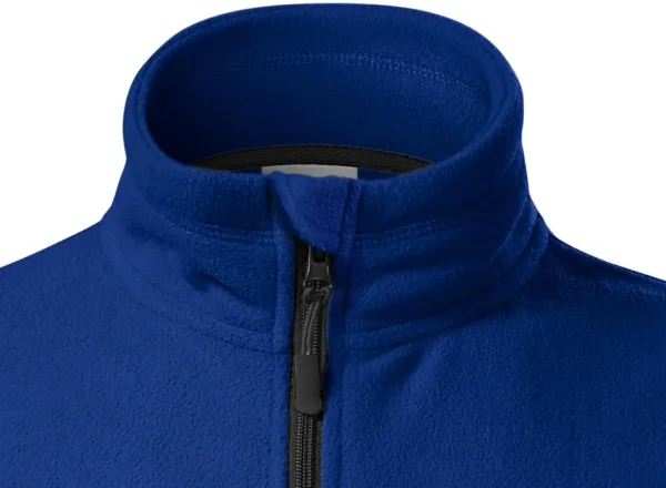 Ženska jakna od kontrasta od flisa - Zatvaranje patentnim zatvaračem do brade