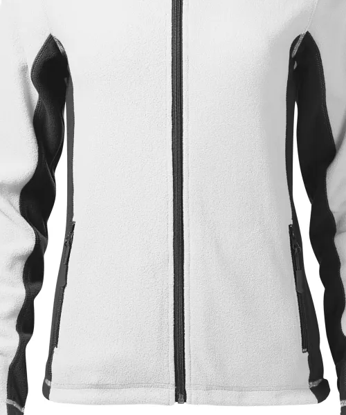 Ženska jakna od kontrasta od flisa - Blago sužen kroj