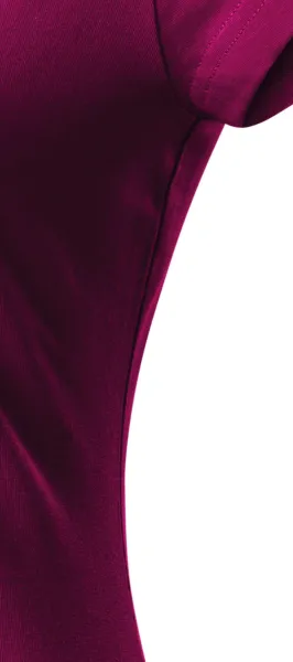 Ženska tanka majica kratkog kroja s okruglim izrezom - Kroj s bočnim šavovima