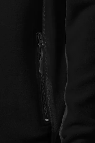 Muška jakna od kontrasta od flisa - Praktični džepovi s patentnim zatvaračem