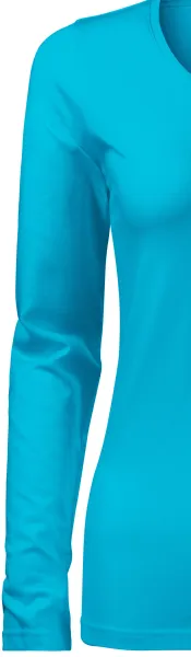 Ženska majica uskog kroja s dugim rukavima - Klasični dugi rukavi