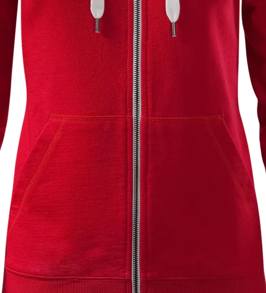 Dame kontrastna majica s kapuljačom - Suženi kroj s bočnim šavovima