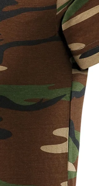 Kamuflažna majica - Kroj s bočnim šavovima
