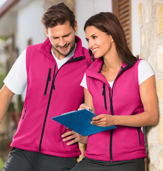 Prsluk od kontrasta od flisa - Unisex flis prsluk - za žene i muškarce