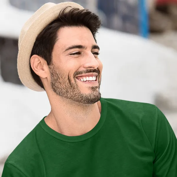 Muška majica dugih rukava - Klasičan okrugli izrez