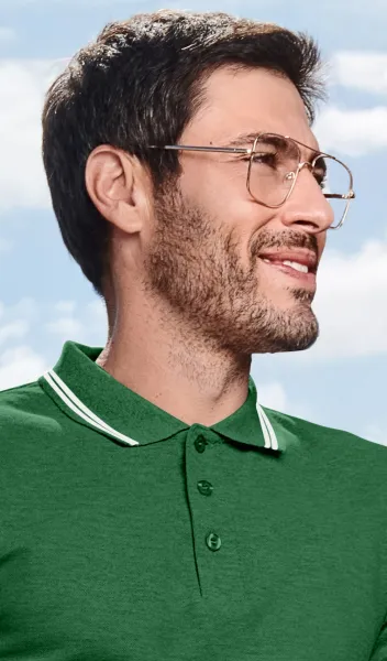 Muška kontra majica polo - Kopčanje na 3 gumba