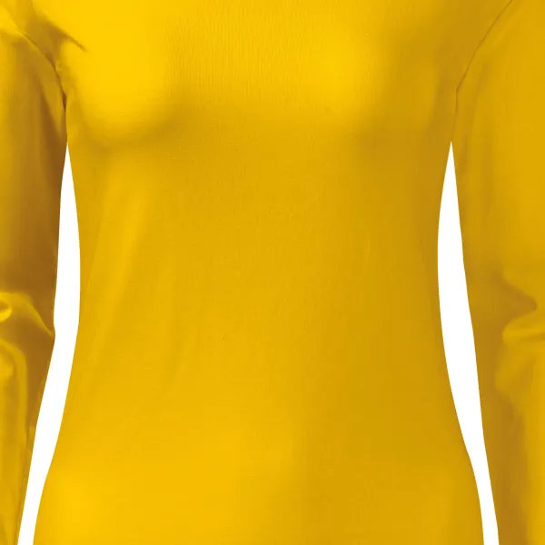 Ženska majica uskog kroja s dugim rukavima - Nježno suženi kroj