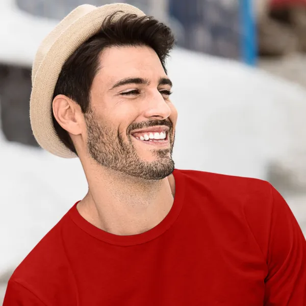 Muška majica dugih rukava - Klasičan okrugli izrez