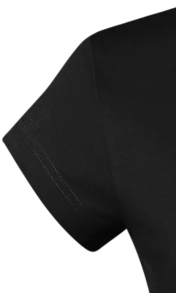 Ženska majica slim fit s V izrezom - Vrlo kratkih rukava