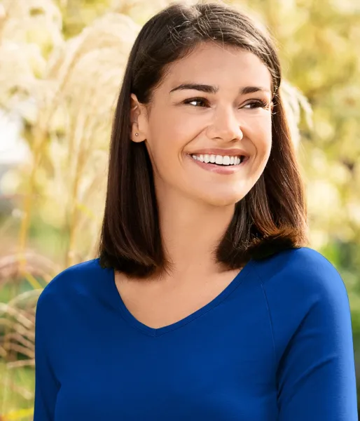 Ženska majica uskog kroja, V izrez - Duboki V izrez