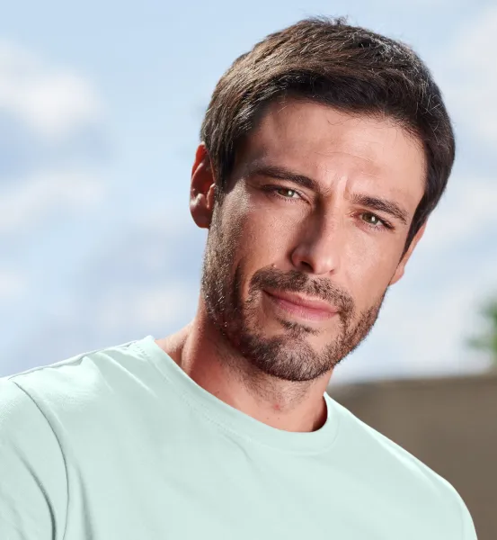 Muška jednostavna majica - Klasičan okrugli izrez