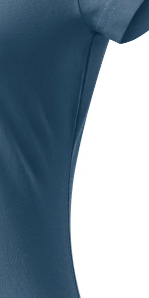 Ženska majica slim fit s V izrezom - Kroj s bočnim šavovima