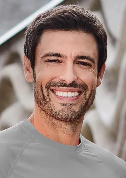 Muška sportska majica - Klasični okrugli dekolte