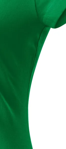 Ženska tanka majica kratkog kroja s okruglim izrezom - Kroj s bočnim šavovima