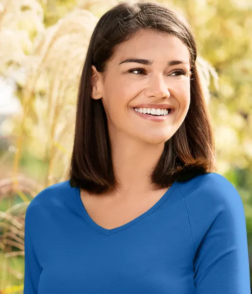 Ženska majica uskog kroja, V izrez - Duboki V izrez