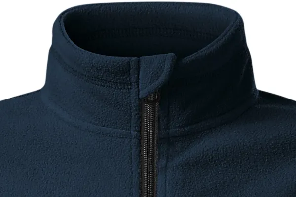 Dječja jakna od kontrasta od flisa - Zatvaranje patentnim zatvaračem do brade