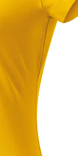 Ženska majica slim fit s V izrezom - Kroj s bočnim šavovima