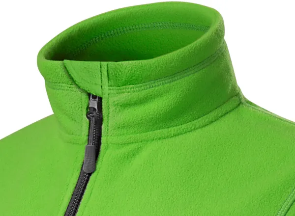 Ženska jakna od kontrasta od flisa - Podignuta kragna za zaštitu vrata od hladnoće