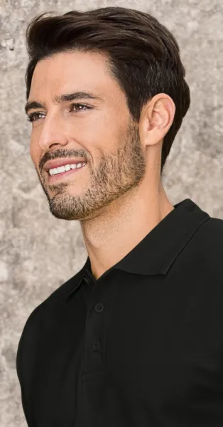 Muška široka polo majica - Kopčanje na 3 gumba