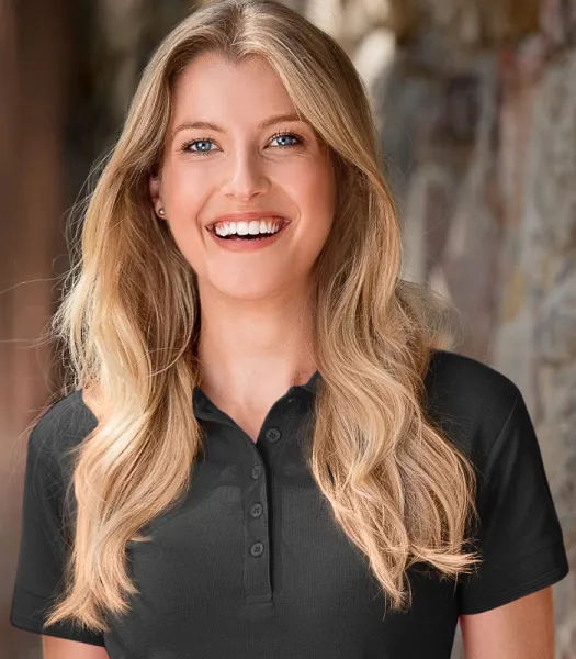 Ženska elegantna polo majica - Kopčanje s 5 gumba