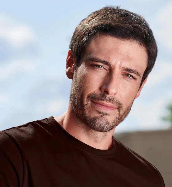 Muška jednostavna majica - Klasičan okrugli izrez