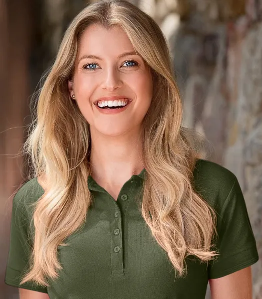 Ženska elegantna polo majica - Kopčanje s 5 gumba