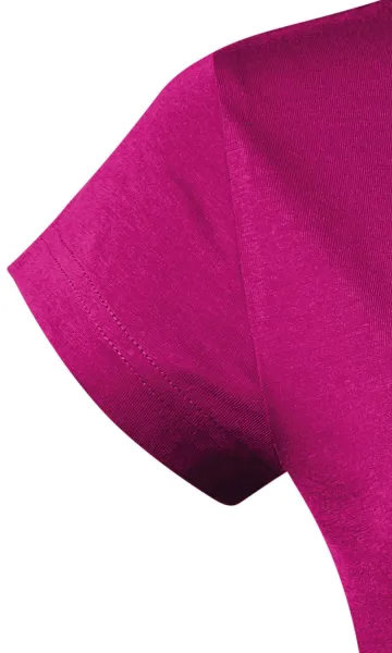 Ženska tanka majica kratkog kroja s okruglim izrezom - Kratkih rukava