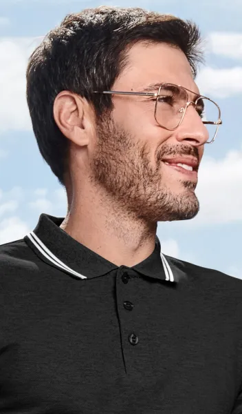 Muška kontra majica polo - Kopčanje na 3 gumba