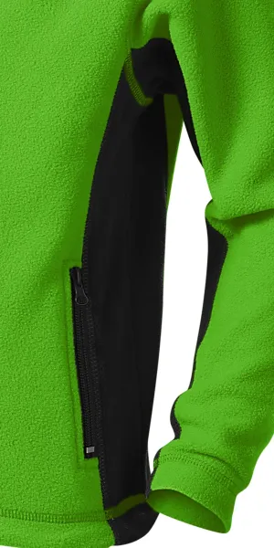 Dječja jakna od kontrasta od flisa - Tamni kontrastni detalji