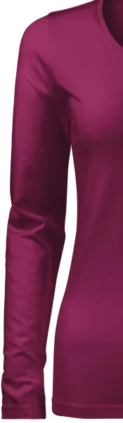 Ženska majica uskog kroja s dugim rukavima - Klasični dugi rukavi