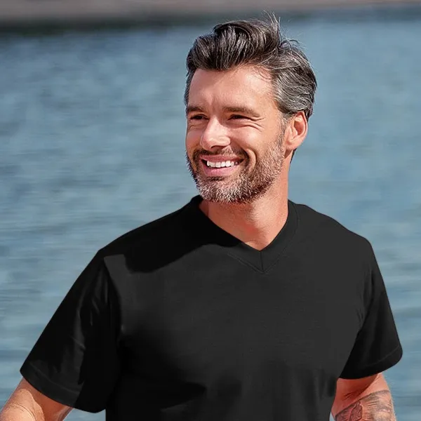 Majica kratkih rukava, srednje težine - V-izrez