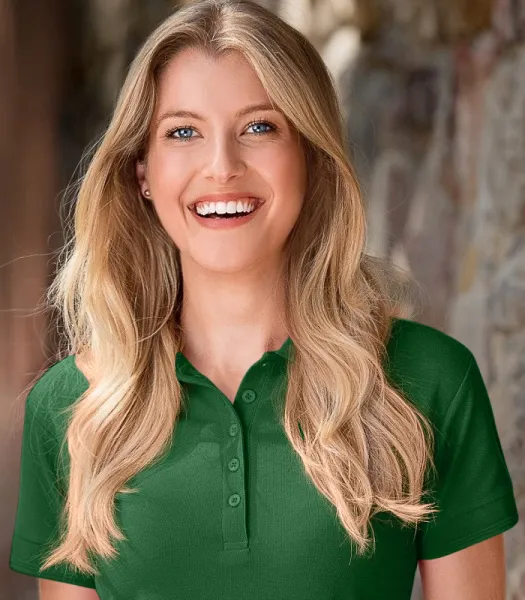 Ženska elegantna polo majica - Kopčanje s 5 gumba