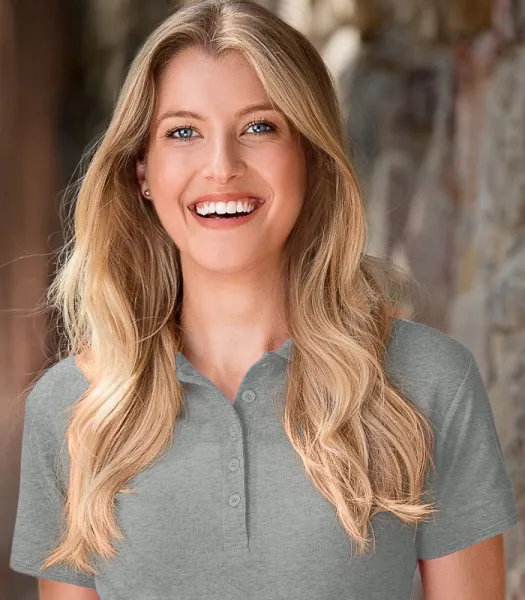 Ženska elegantna polo majica - Kopčanje s 5 gumba