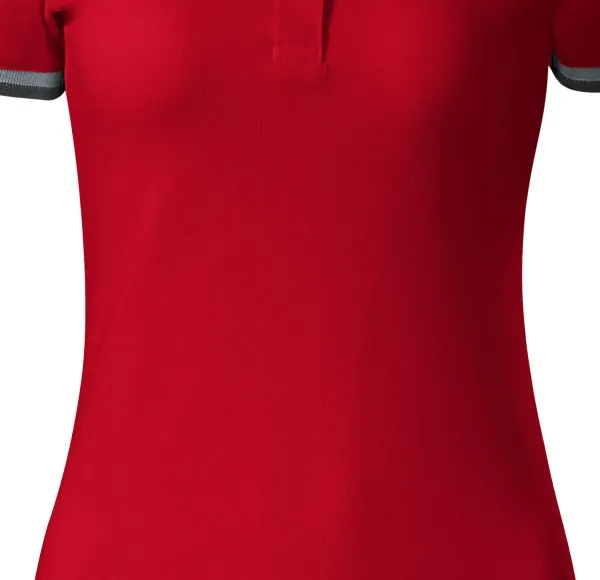 Ženska haljina s ovratnikom gore - Blago sužen kroj