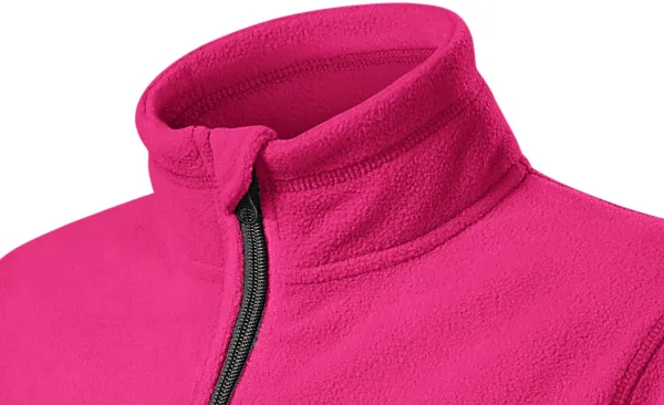 Dječja jakna od kontrasta od flisa - Podignuta kragna za zaštitu vrata od hladnoće