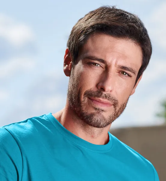 Muška jednostavna majica - Klasičan okrugli izrez