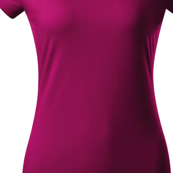 Ženska majica slim fit s V izrezom - Nježno suženi kroj