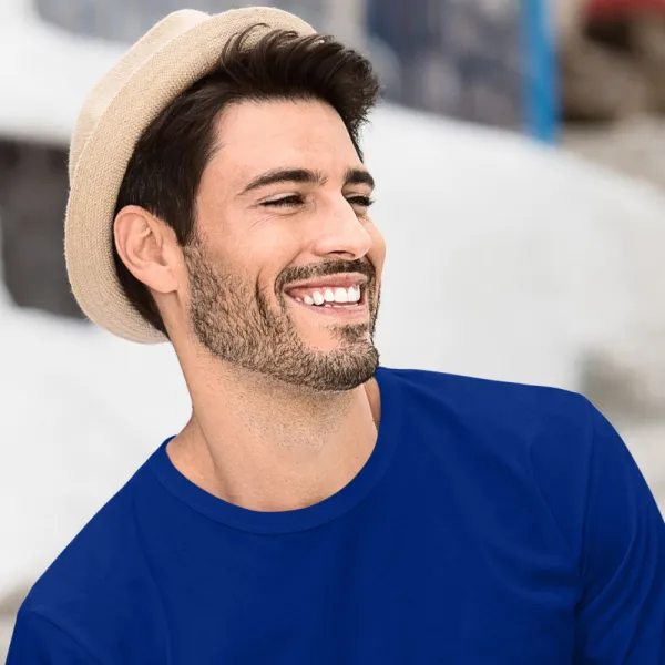 Muška majica dugih rukava - Klasičan okrugli izrez