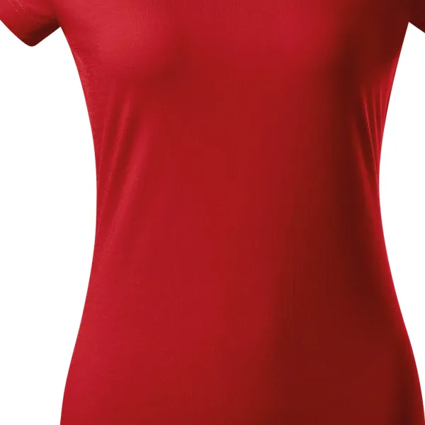 Ženska majica slim fit s V izrezom - Nježno suženi kroj