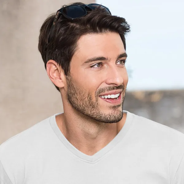 Teška majica kratkih rukava - V-izrez