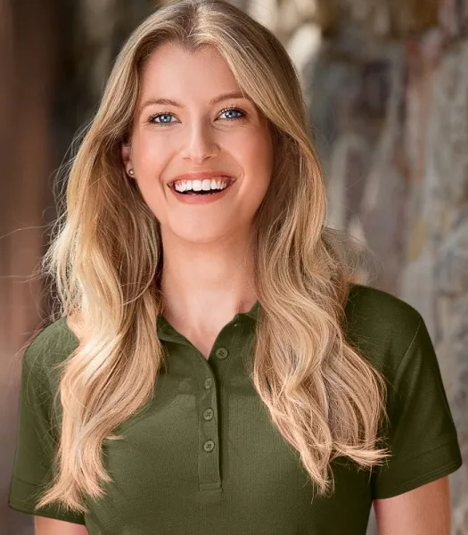 Ženska elegantna polo majica - Kopčanje s 5 gumba