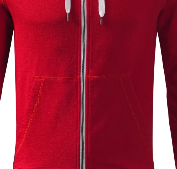 Muška kontrastna majica s kapuljačom - Široki kroj s bočnim šavovima