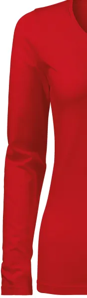 Ženska majica uskog kroja s dugim rukavima - Klasični dugi rukavi