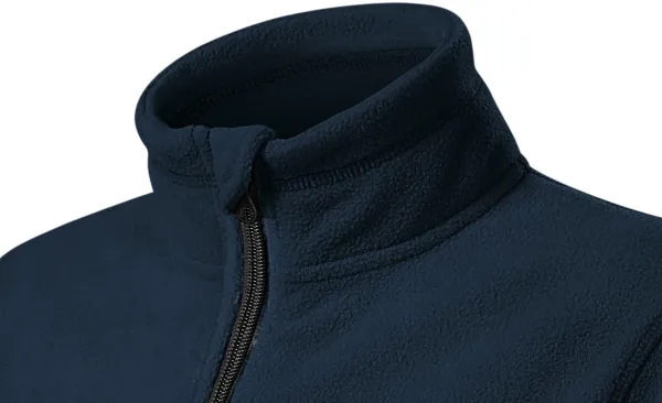 Dječja jakna od kontrasta od flisa - Podignuta kragna za zaštitu vrata od hladnoće